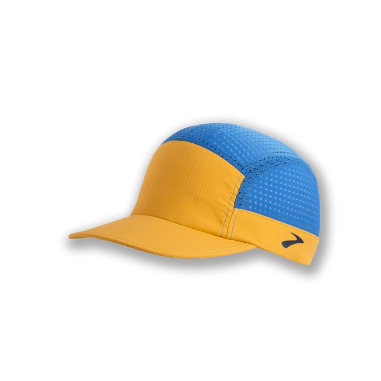 Brooks Propel Mesh - Mens Running Hat - Saffron Orange/Blue Bolt (40693SVPN)